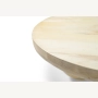 Marmoholz Siena – Stolik Kawowy | Bielony Mango | Ø80 cm